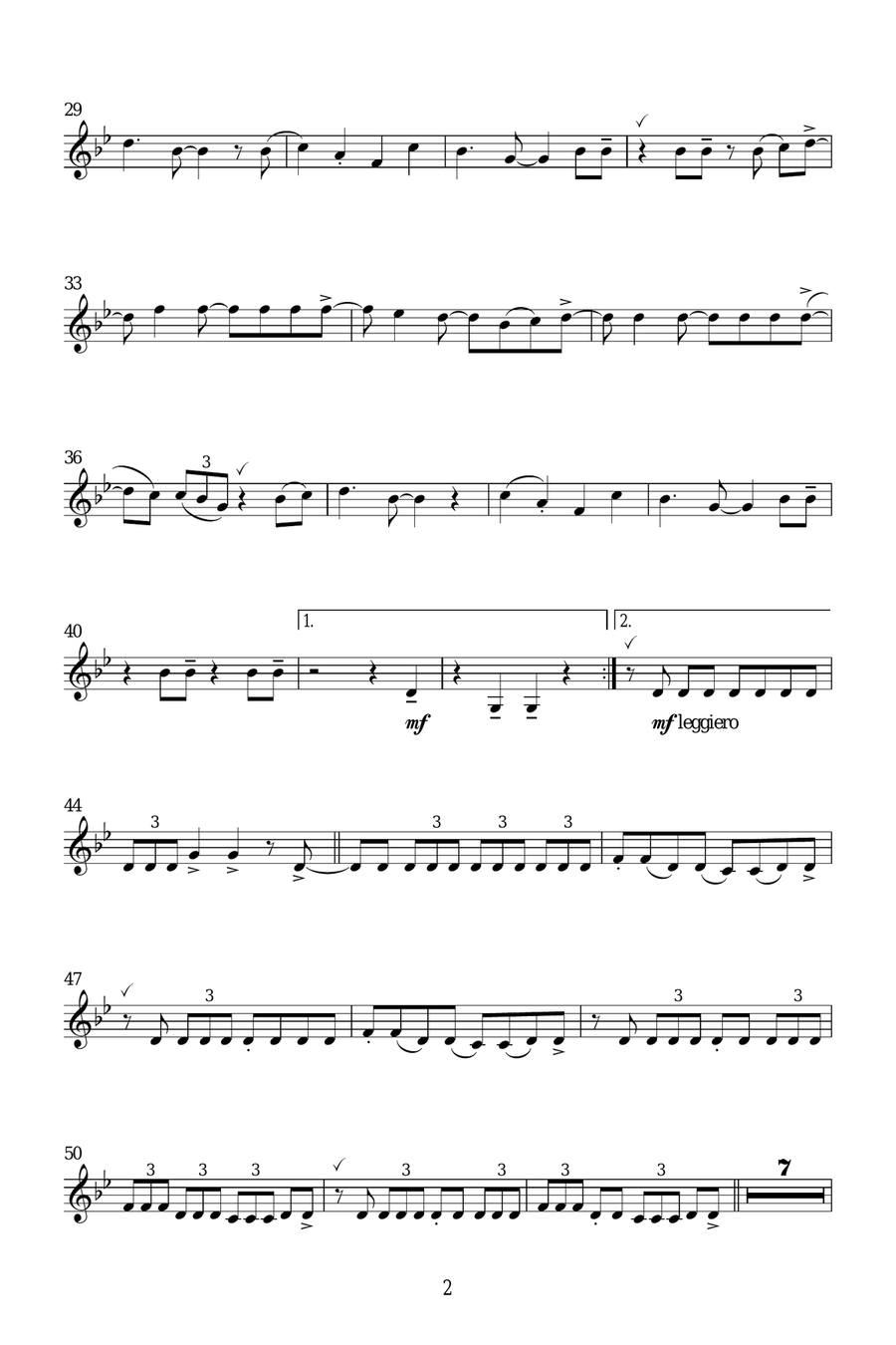 Bad Boys Bad Boys Clarinet Solo scores gallery preview page 2