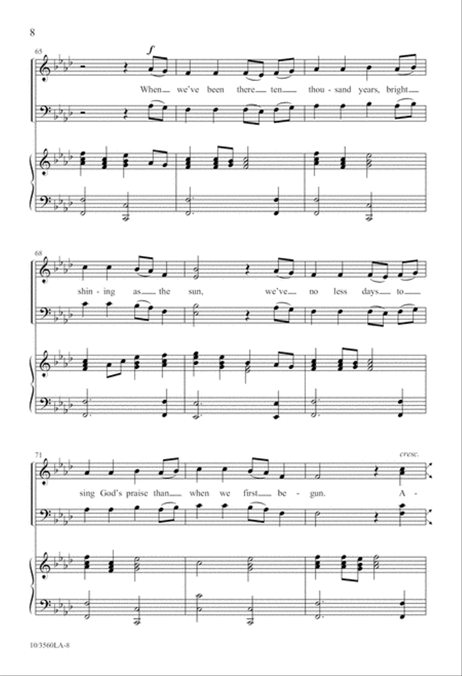 Amazing Grace! Amazing Love! 4-Part scores gallery preview page 8