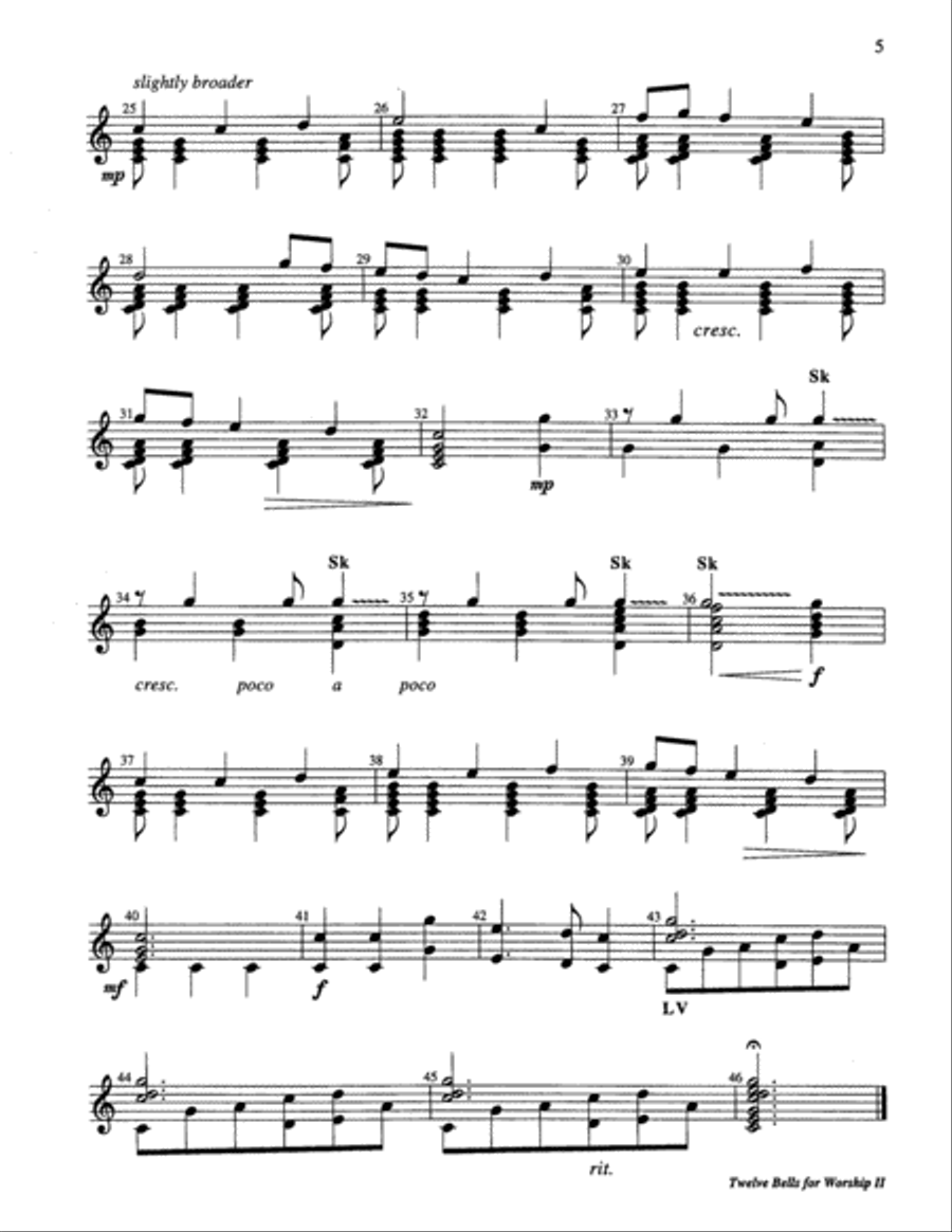 Twelve Bells for Worship Handbell Choir scores gallery preview page 3