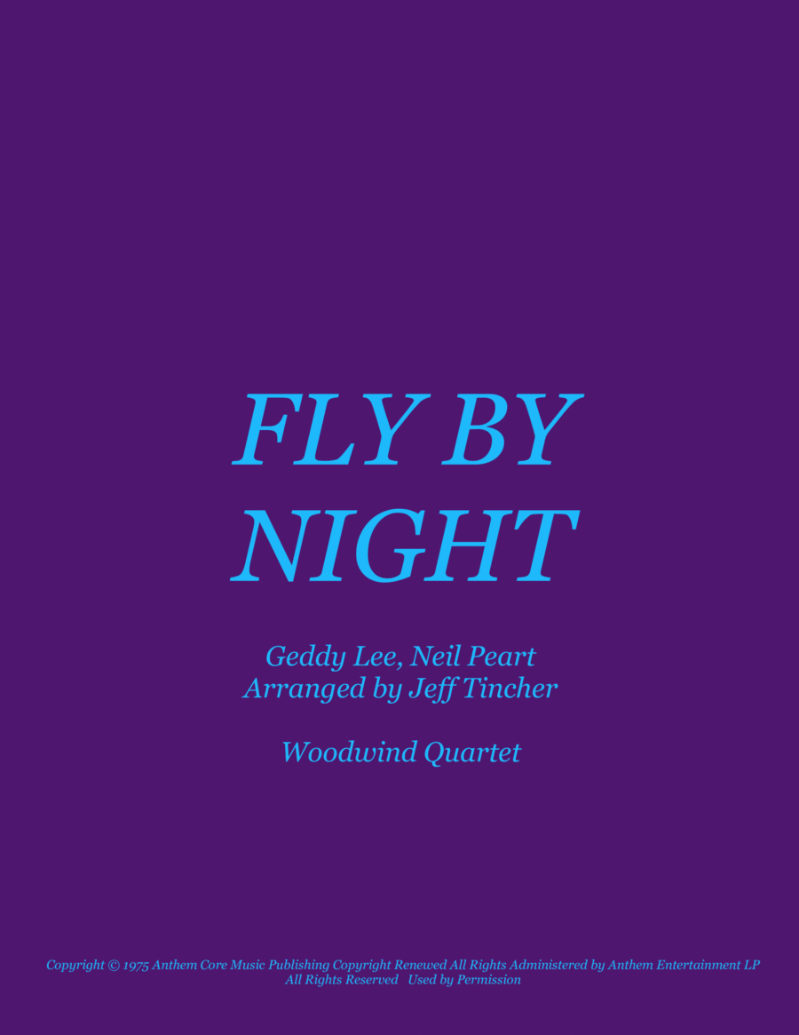 Fly By Night Fly By Night Woodwind Quartet scores gallery preview page 1