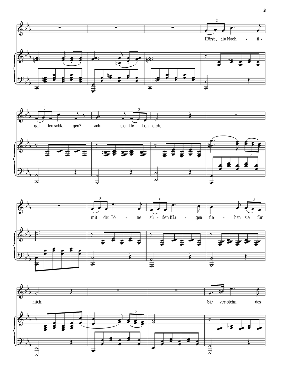 Serenade (Standchen) Serenade (Standchen) Piano, Vocal, Guitar scores gallery preview page 3