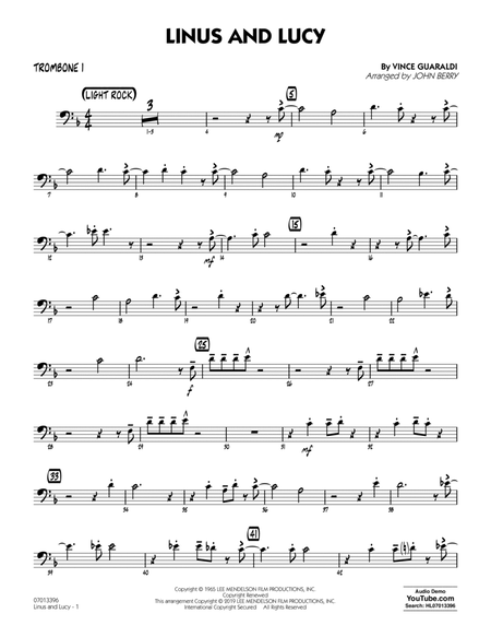 Linus and Lucy (arr. John Berry) - Trombone 1