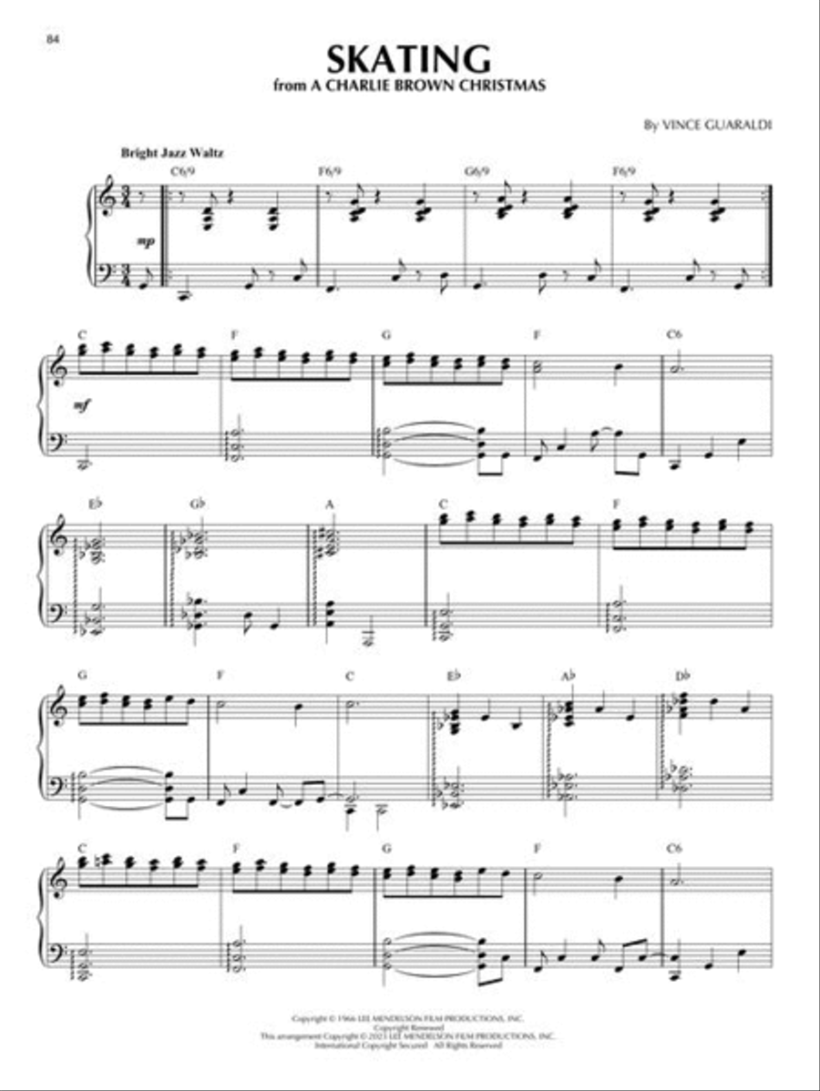 Vince Guaraldi Piano Solo scores gallery preview page 6
