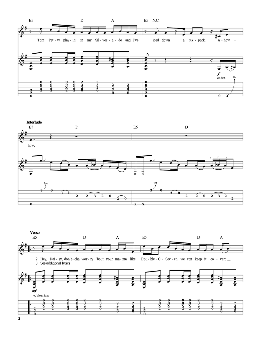 Pickin' Wildflowers Pickin' Wildflowers Acoustic Guitar scores gallery preview page 2