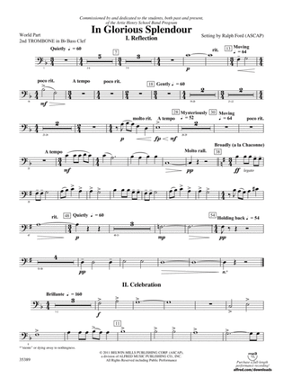 In Glorious Splendour: (wp) 2nd B-flat Trombone B.C.