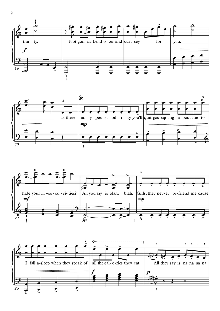 Girls Girls Piano Method scores gallery preview page 2