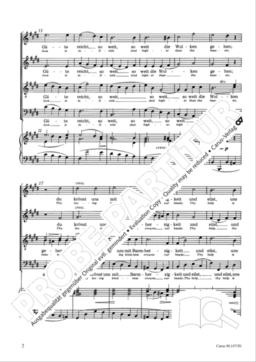 O Lord, thy love is infinite ATB scores gallery preview page 3