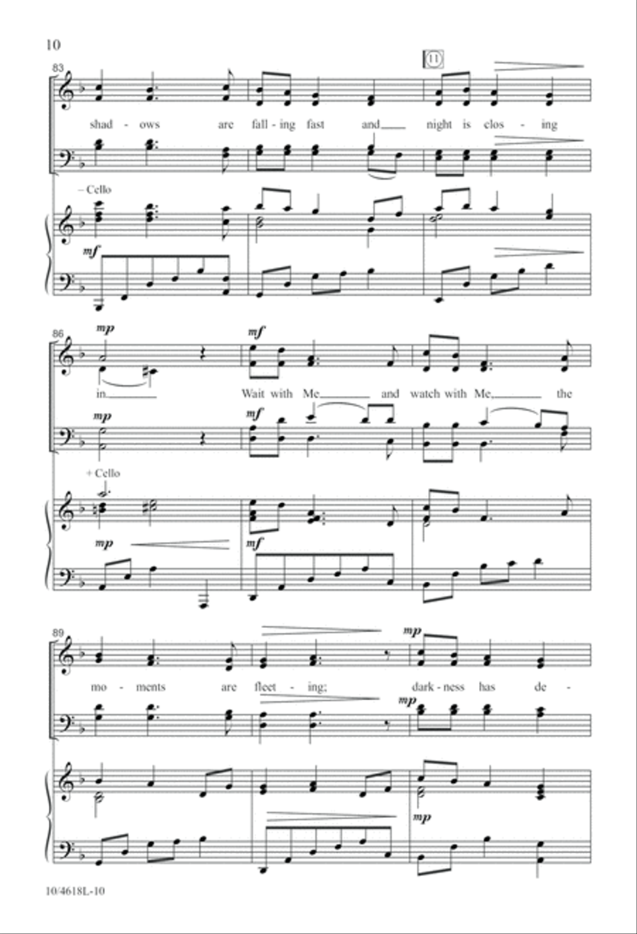 Wait With Me 4-Part scores gallery preview page 11