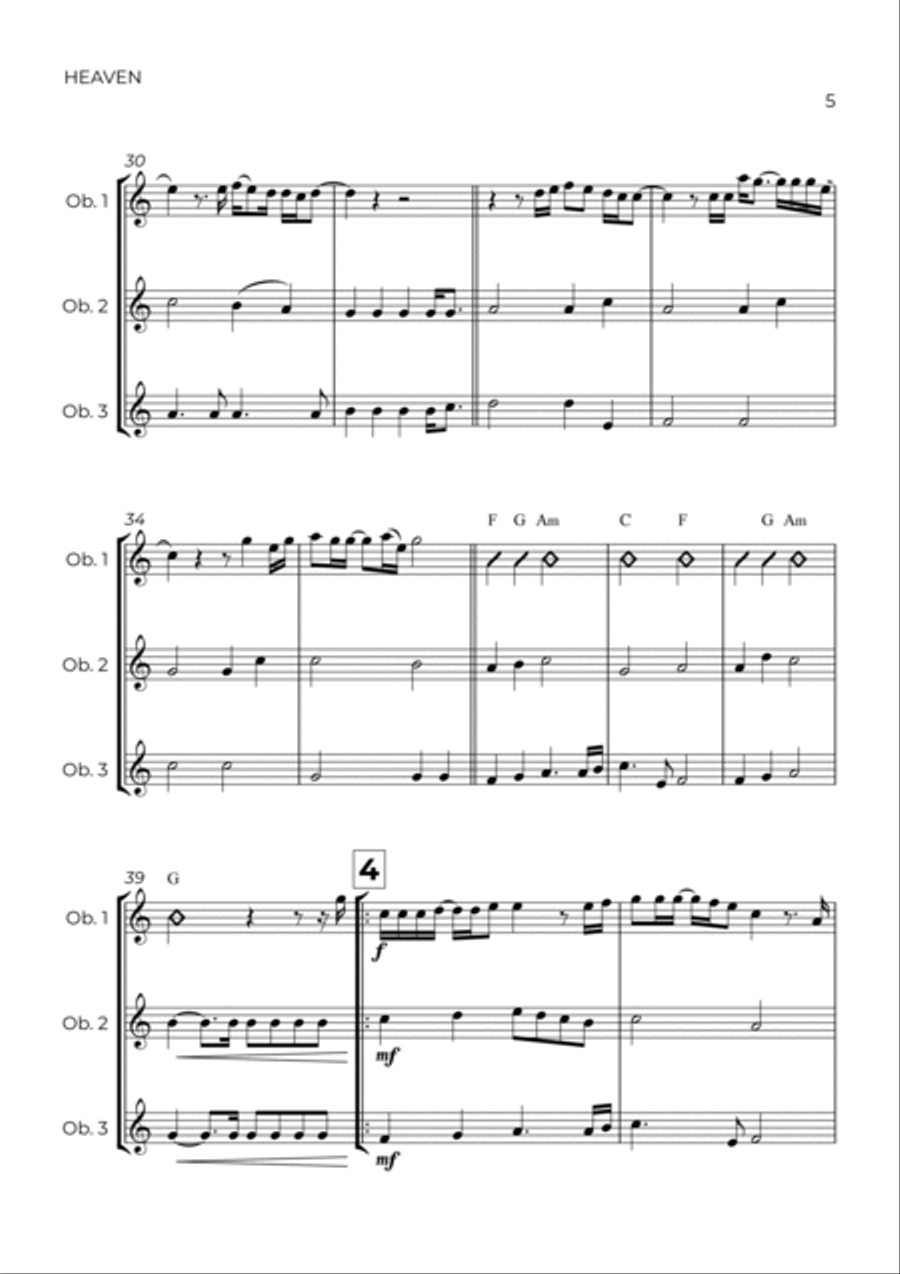 Heaven Woodwind Trio scores gallery preview page 5