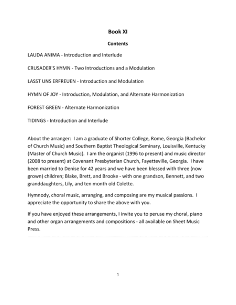 Hymn Introductions and Modulations - Book XI Organ Solo scores gallery preview page 2
