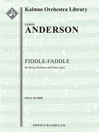 Book cover for Fiddle-Faddle for Strings with Piano (opt.)