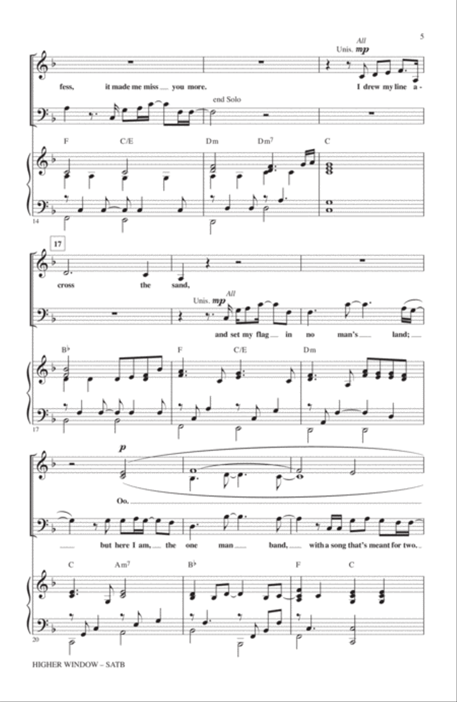 Higher Window Higher Window 4-Part scores gallery preview page 3