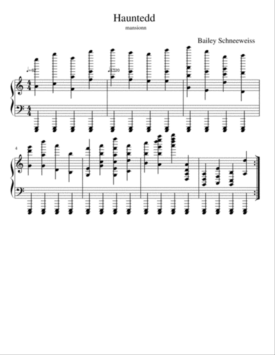 Haunted Mansionn Haunted Mansionn Woodwind Ensemble scores gallery preview page 1