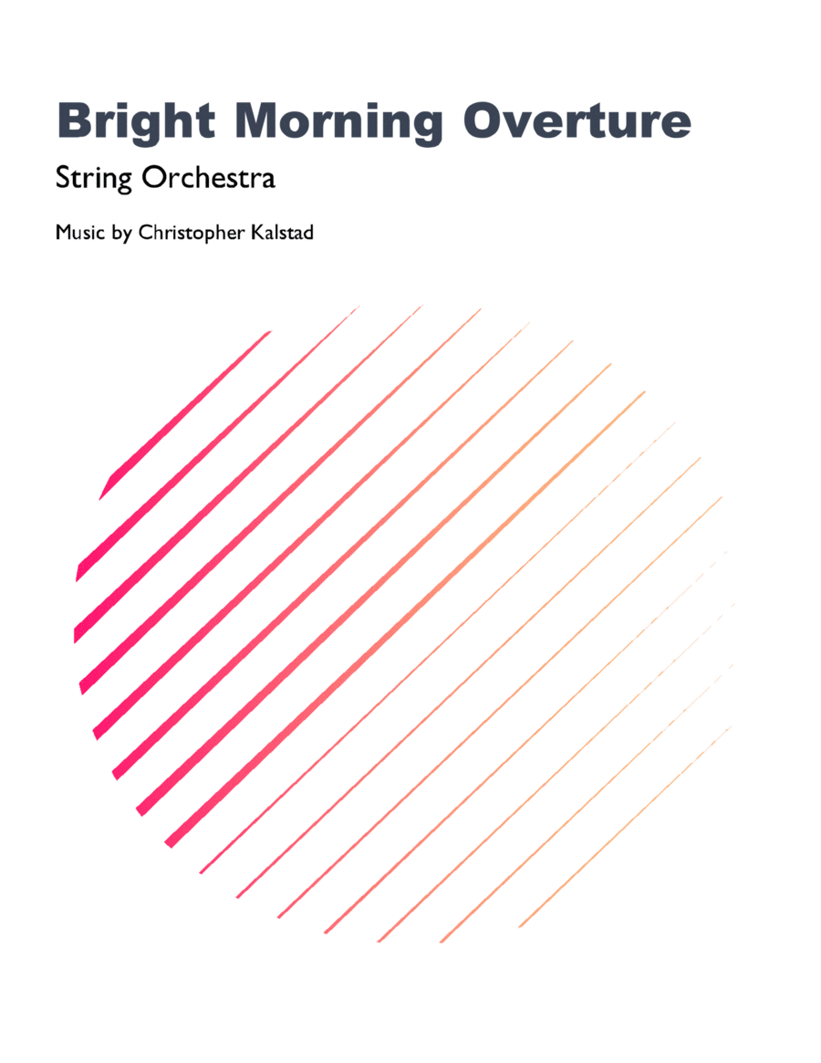 Bright Morning Overture (String Orchestra) - Score Only image number null