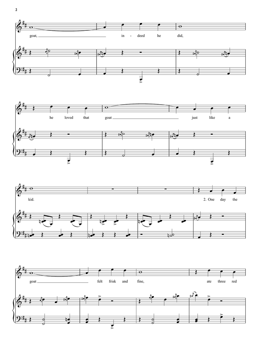 Bill Grogan's Goat Piano, Vocal scores gallery preview page 2