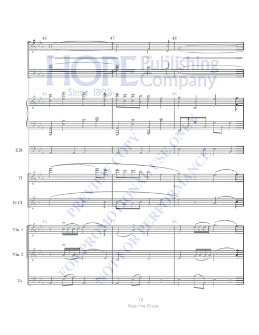 Near the Cross with The Power of the Cross Clarinet scores gallery preview page 17