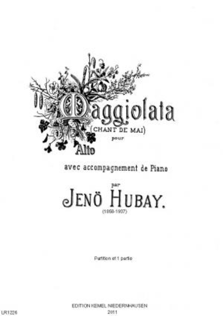Maggiolata : chant de mai pour alto avec accompagement de piano, 1885