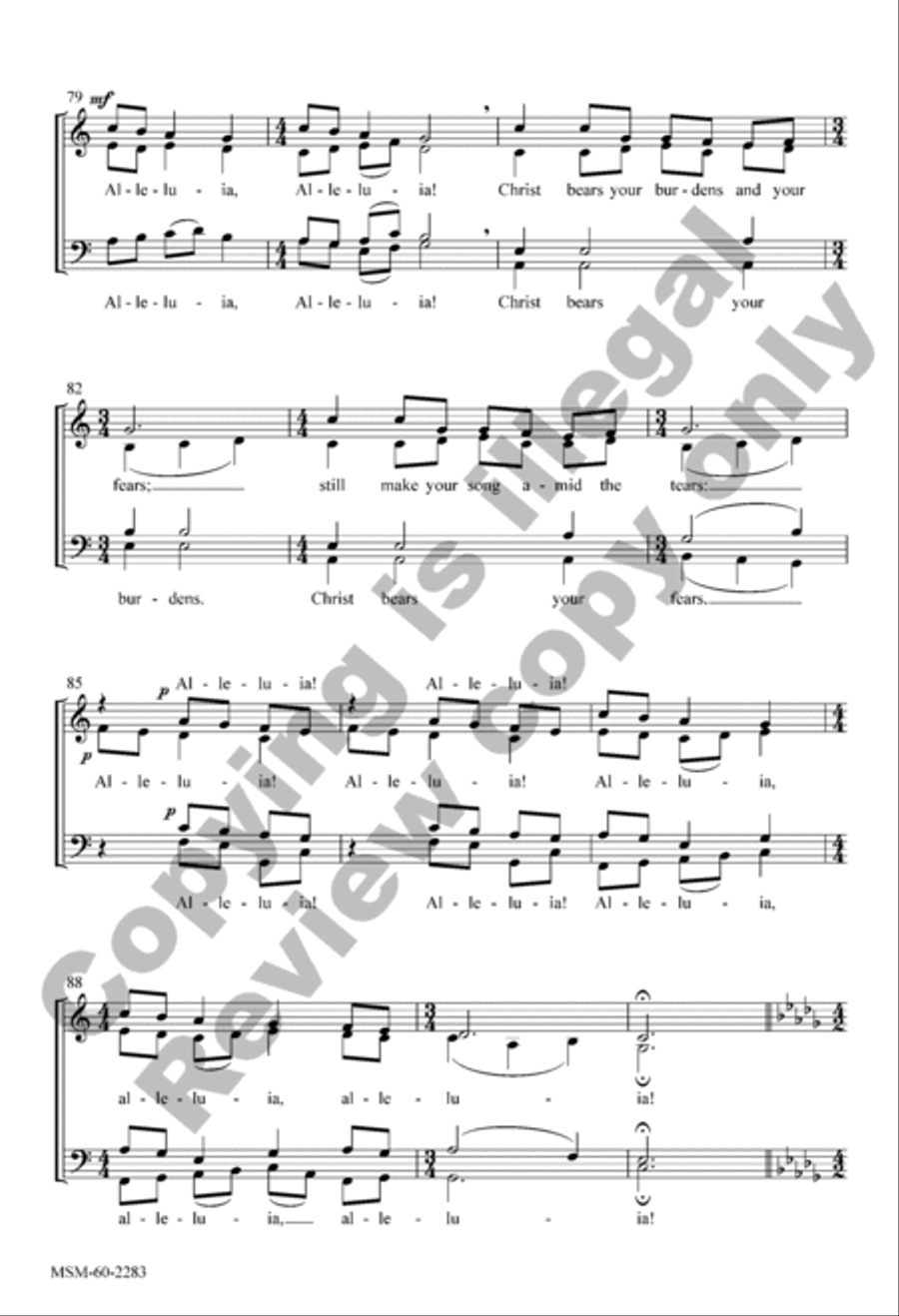 All Creatures of Our God and King (Choral Score) 4-Part scores gallery preview page 12