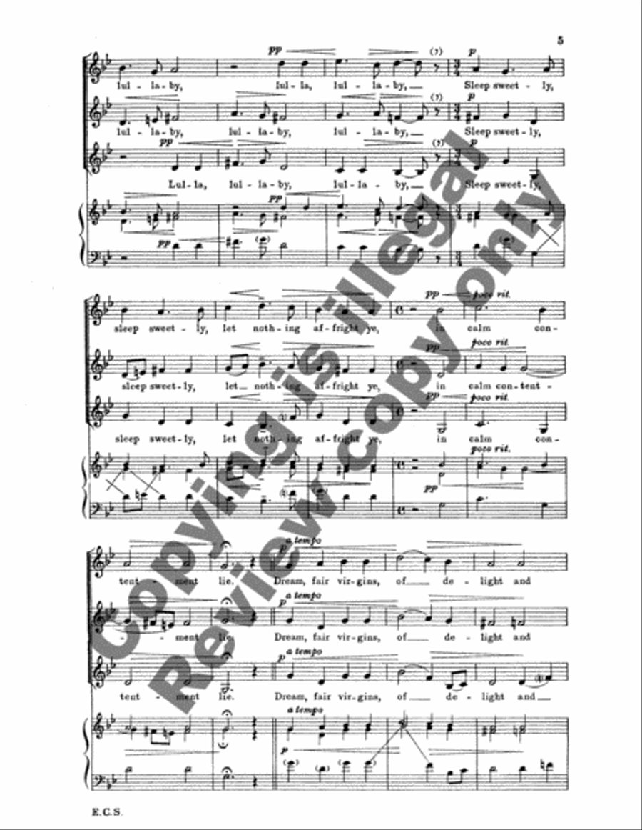 Rest, Sweet Nymphs Rest, Sweet Nymphs SSA scores gallery preview page 7