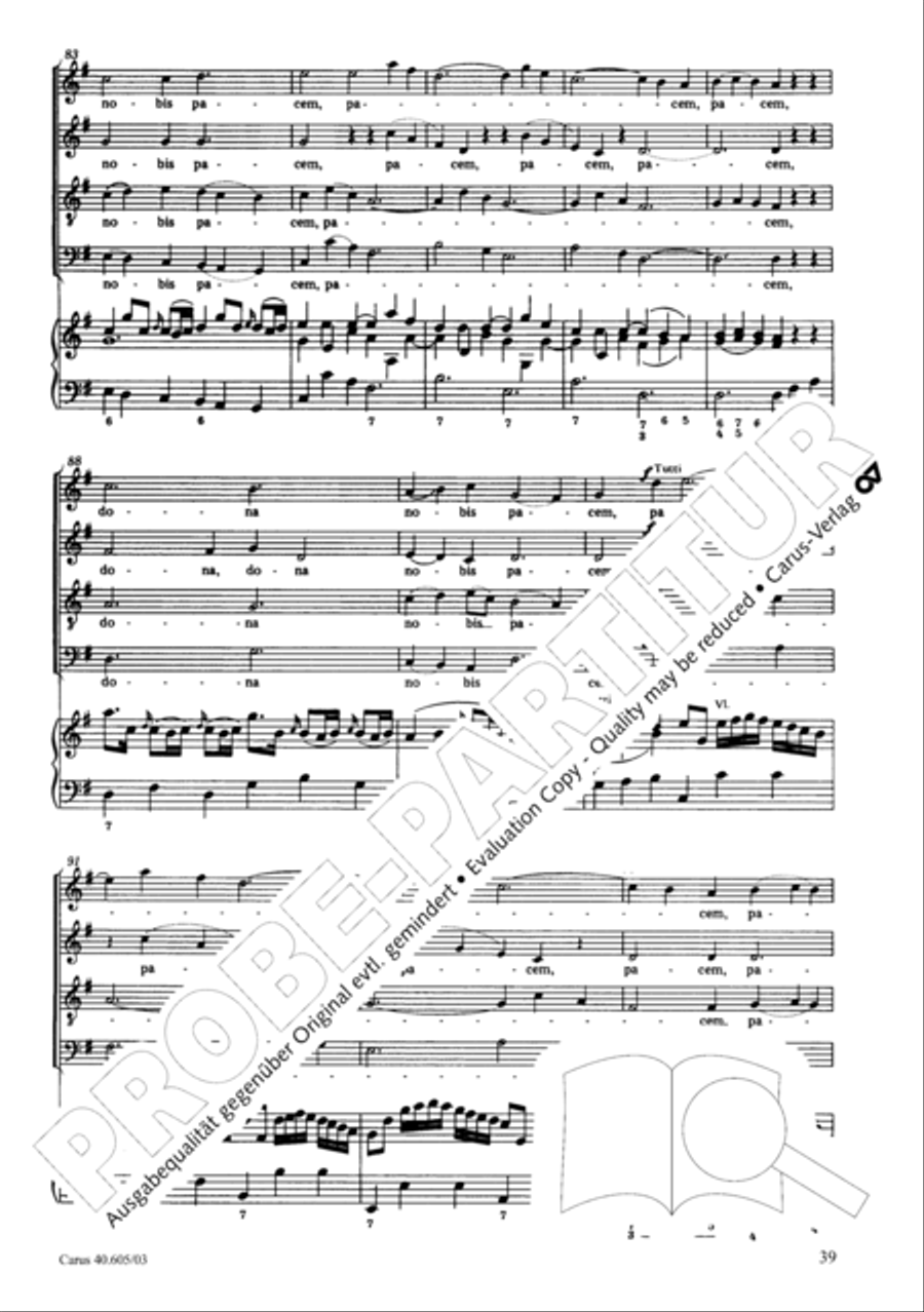 Nikolai Mass (Missa Sancti Nicolai) 4-Part scores gallery preview page 40
