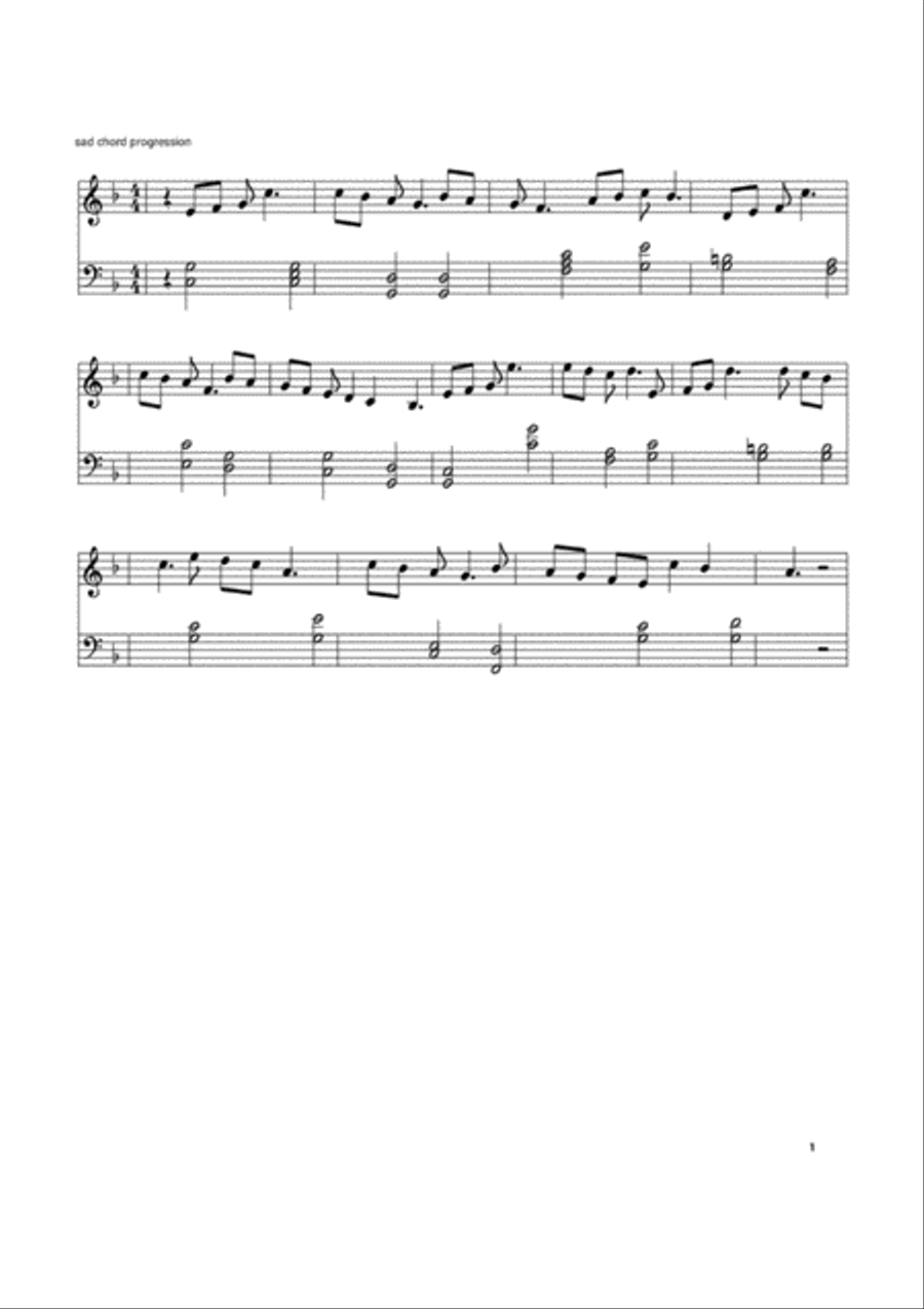 sad Small Ensemble scores gallery preview page 1