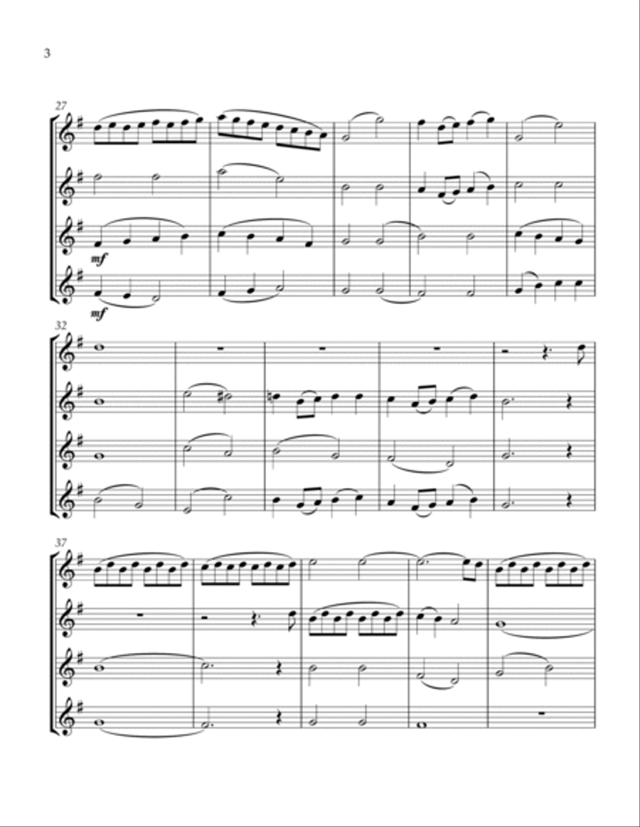 Over The Rainbow (from The Wizard Of Oz) String Quartet scores gallery preview page 4