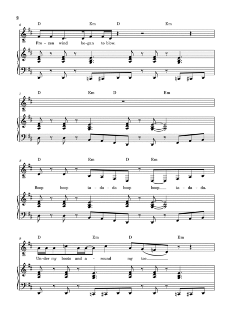 Don't Eat The Yellow Snow Voice scores gallery preview page 3