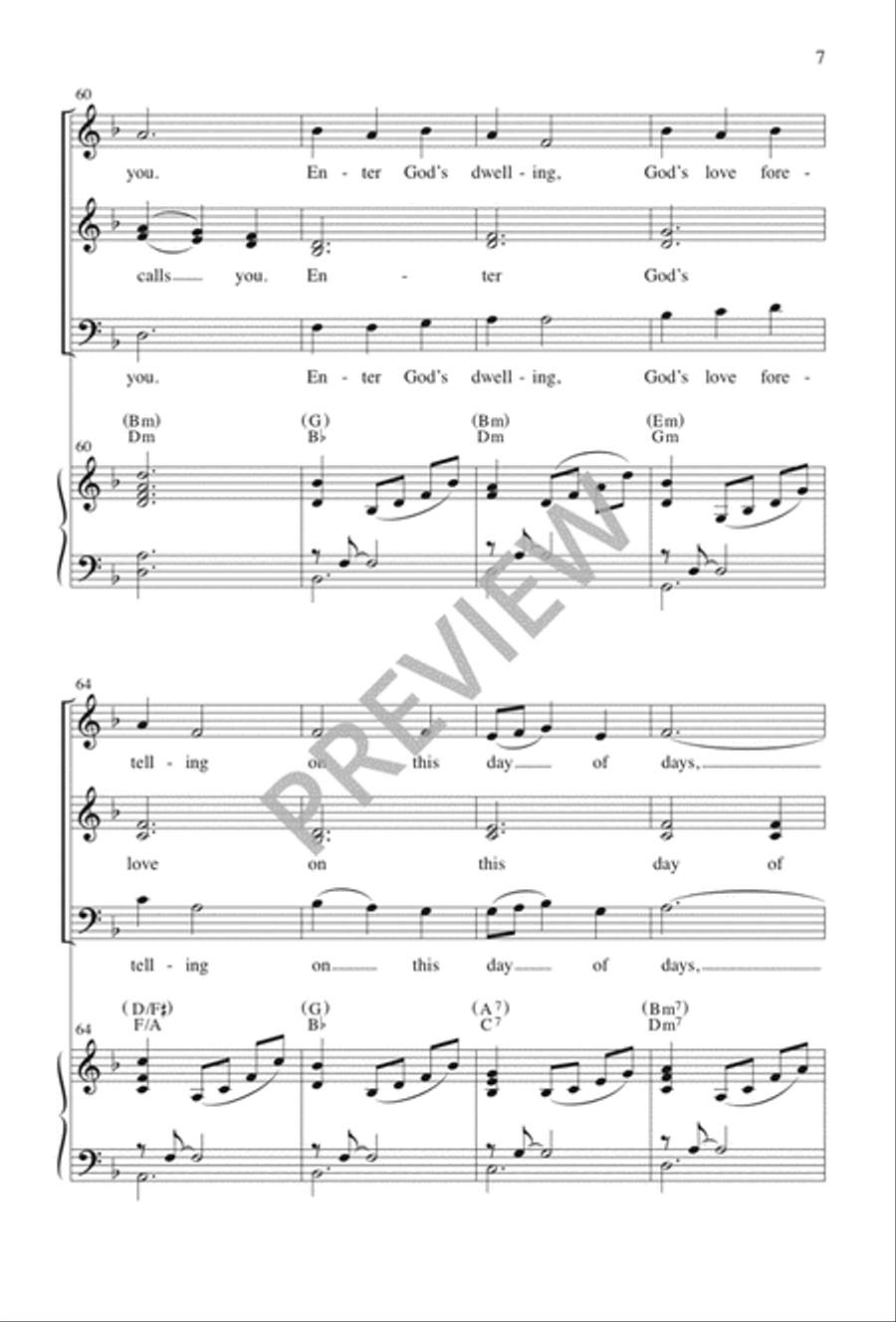 Into the Quiet 4-Part scores gallery preview page 7