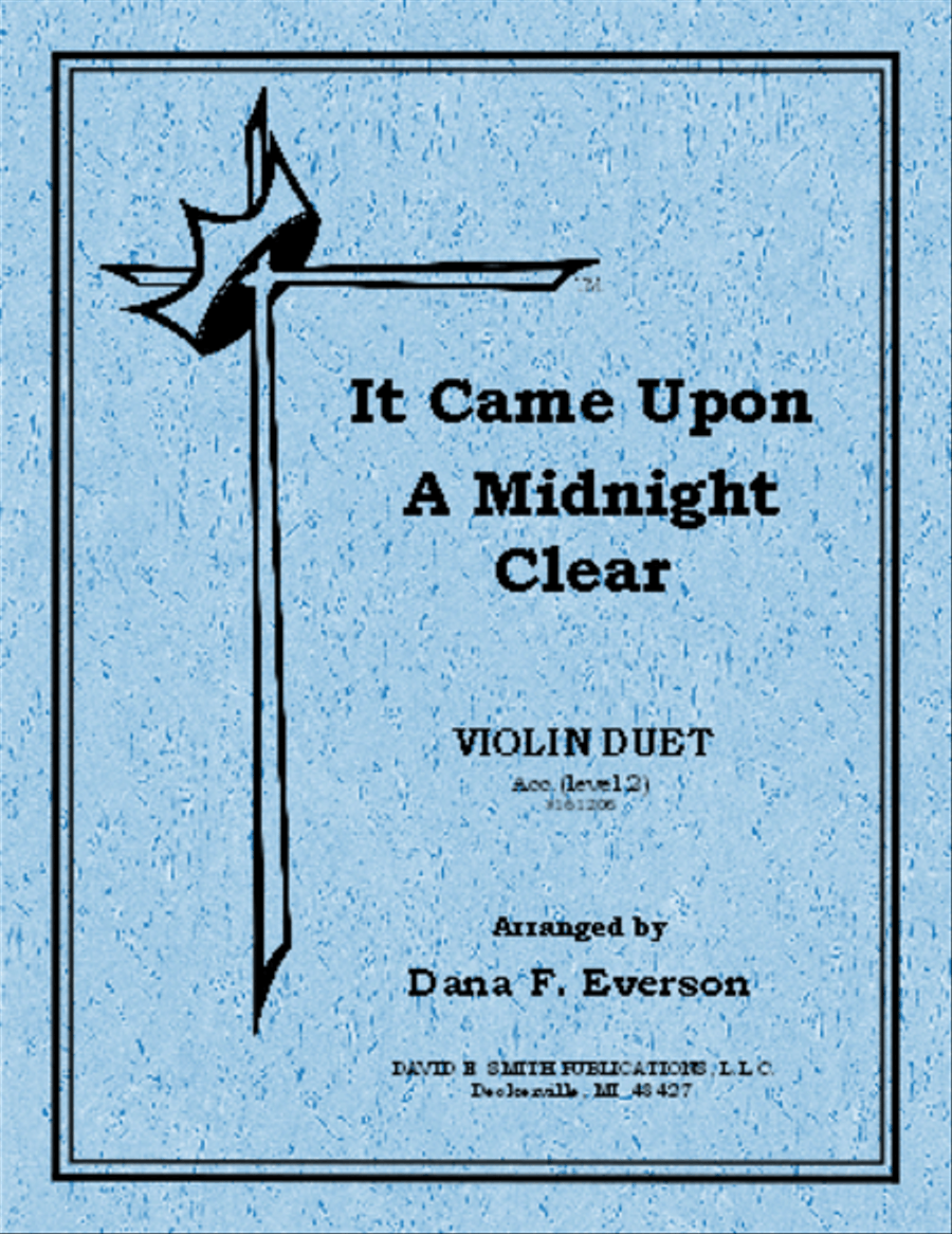It Came Upon A Midnight Clear by Dana F. Everson String Duet - Sheet Music