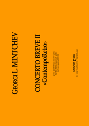 Book cover for Concerto breve II “ContempoRetro