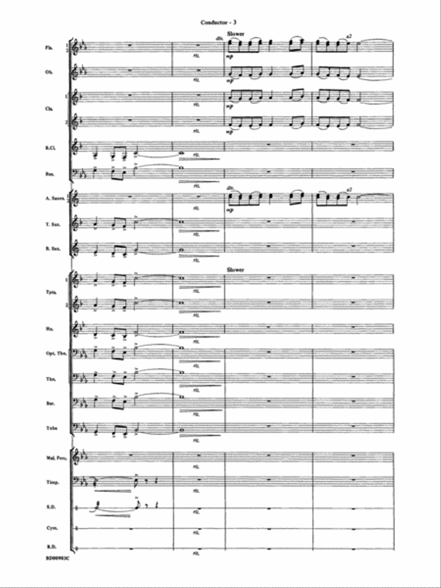 Crestar Overture: Score Crestar Overture: Score Concert Band scores gallery preview page 5