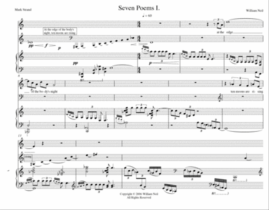 At the Edge of the Body's Night Piano Solo scores gallery preview page 5