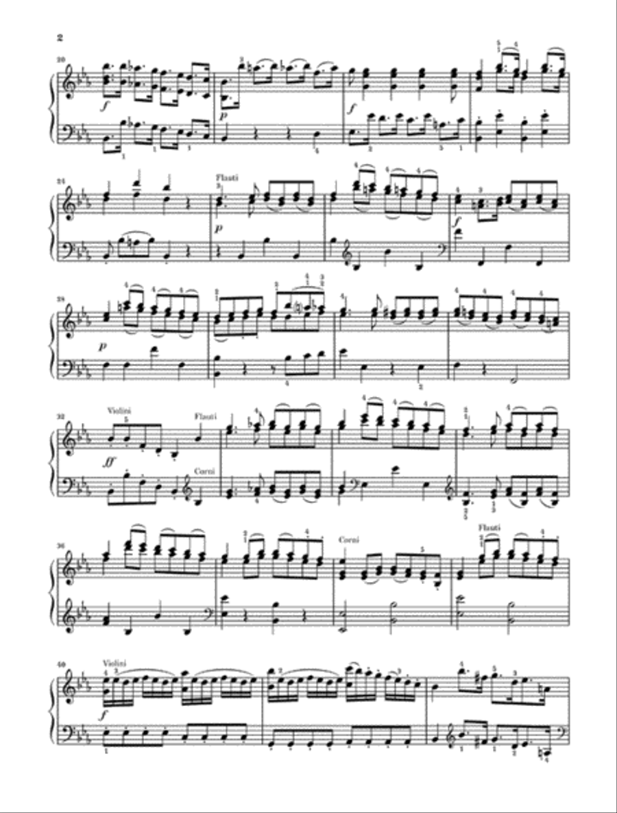 Ludwig van Beethoven –�Piano Concerto in E-Flat Major WoO 4 Piano Solo scores gallery preview page 3