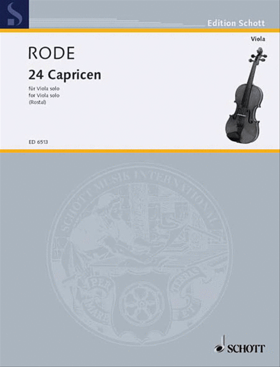24 Caprice Etudes in the form of Etudes, in all 24 Keys Viola Solo scores gallery preview page 1