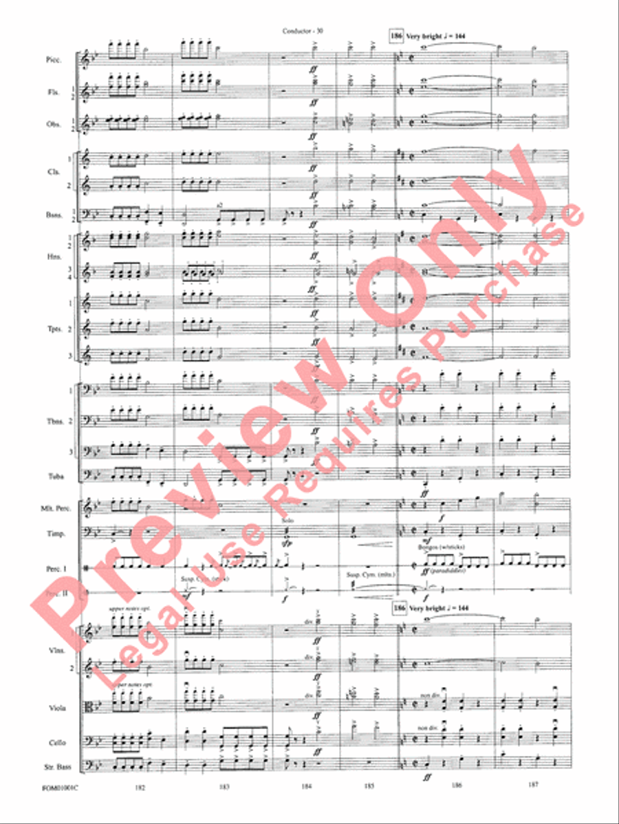 My Fair Lady (Medley) Full Orchestra scores gallery preview page 32