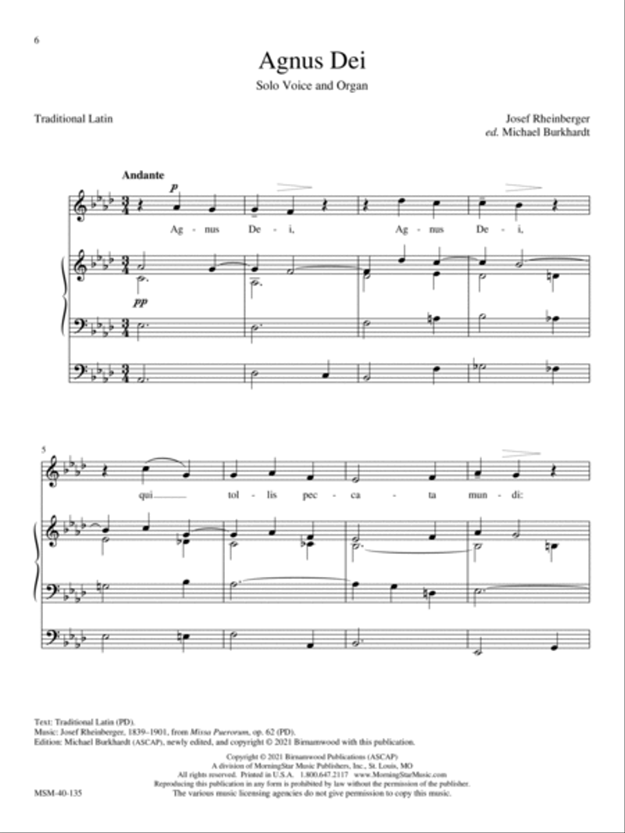 Classical Solos for the Church Year High Voice scores gallery preview page 6