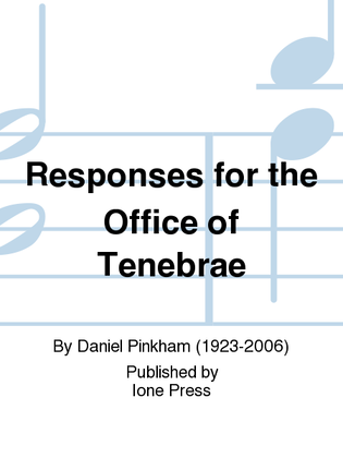 Book cover for Responses for the Office of Tenebrae
