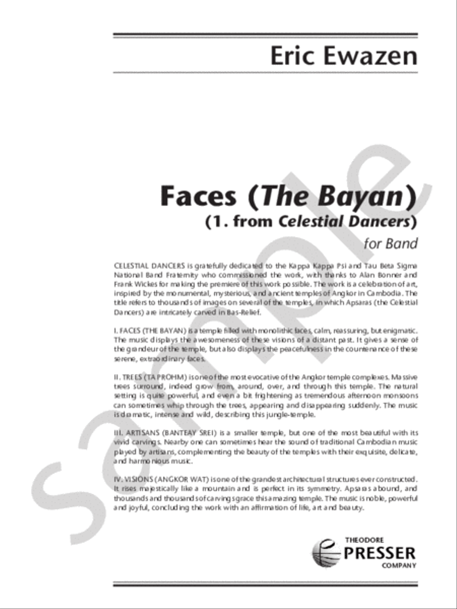 Faces (1. From Celestial Dancers)