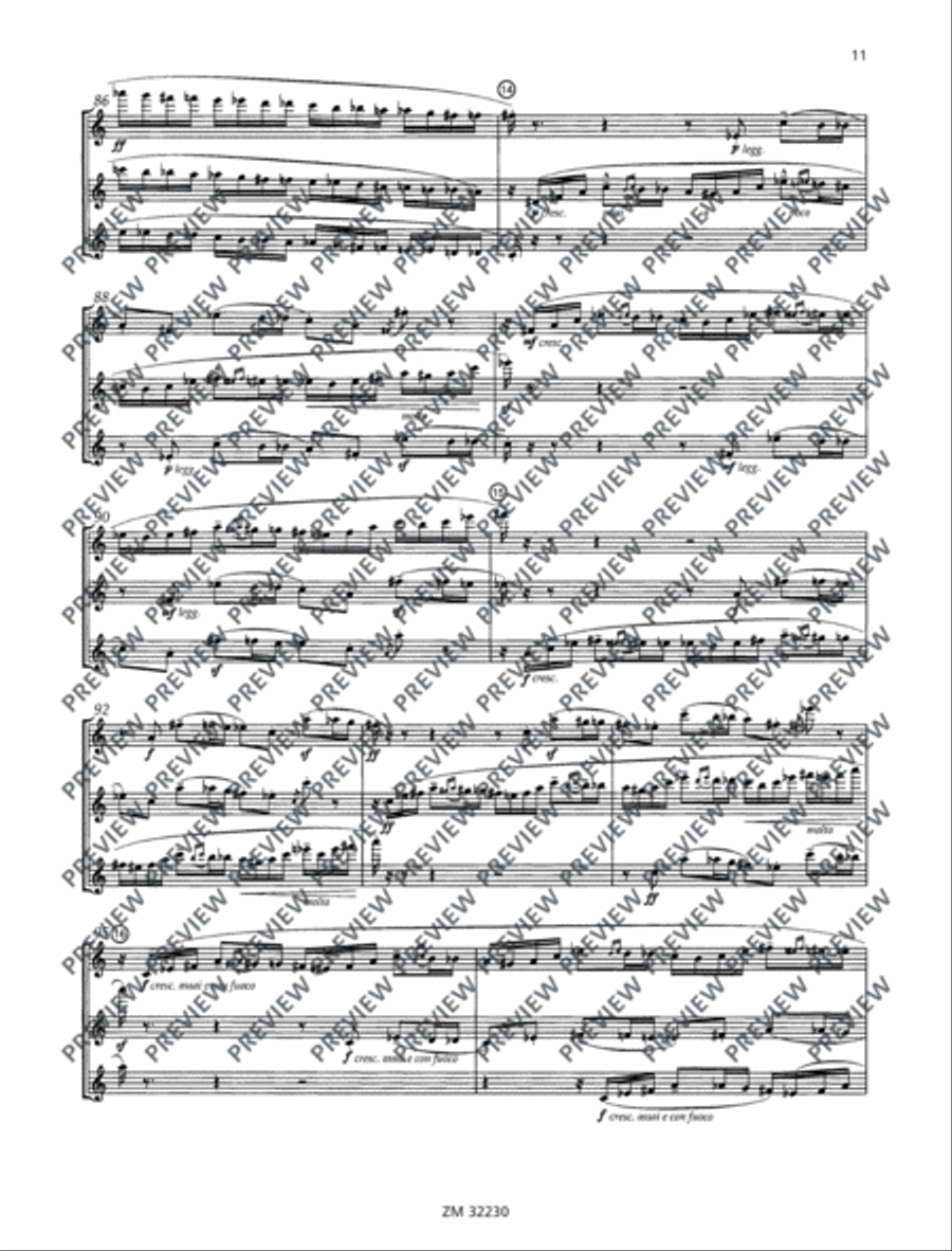 I tre virtuosi Flute Trio scores gallery preview page 12