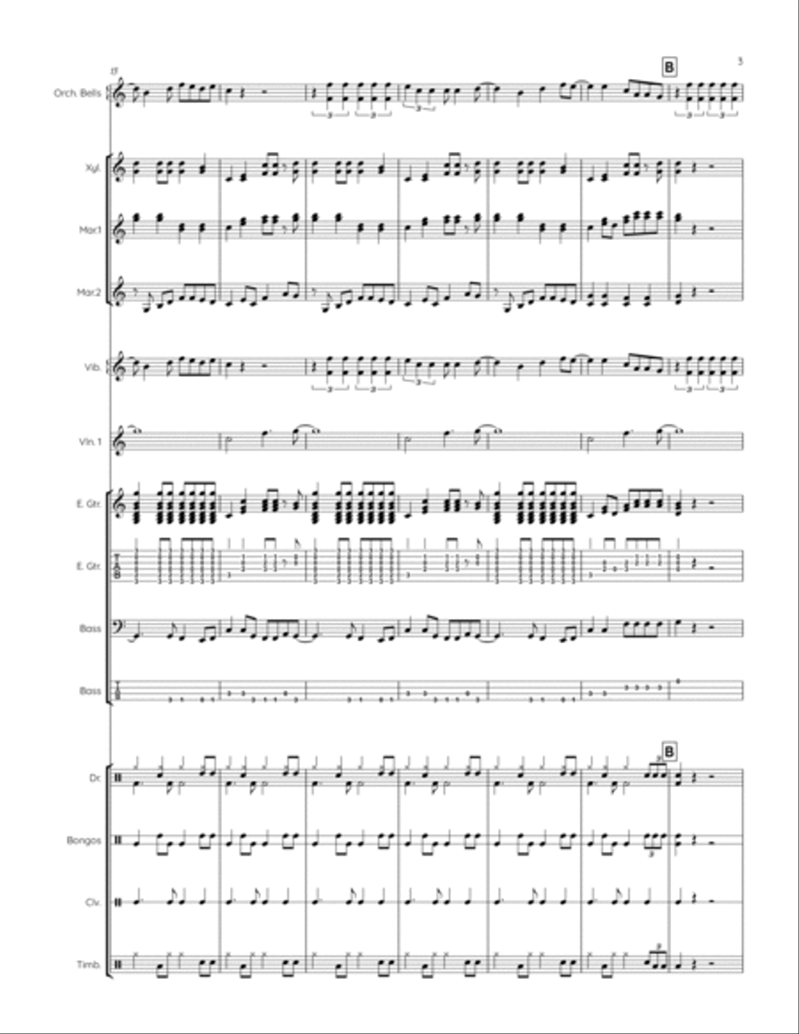 La Bamba Percussion Ensemble scores gallery preview page 5