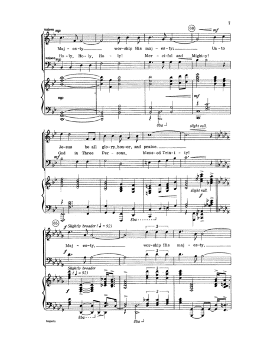 Majesty Majesty Choir scores gallery preview page 7