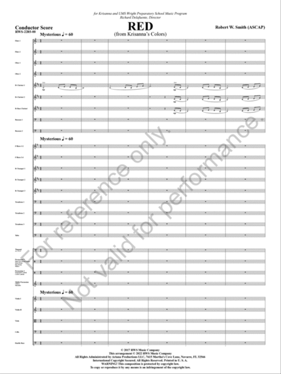 Red Concert Band scores gallery preview page 4