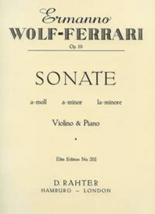 Book cover for Sonata in A Minor op. 10