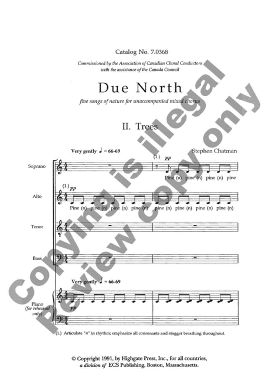 <br>Sheet music extract
