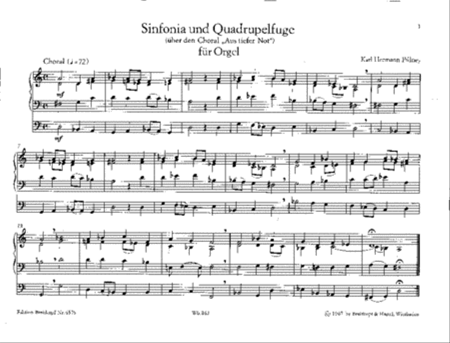 Sinfonia and Quadruple Fuge on the Chorale “Aus tiefer Not” Bassoon scores gallery preview page 2