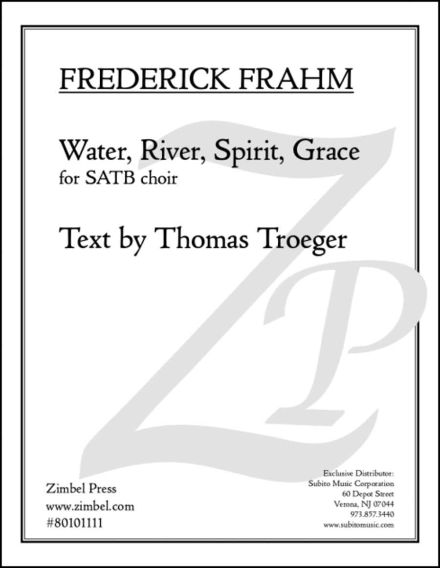 Water, River, Spirit, Grace 4-Part scores gallery preview page 1