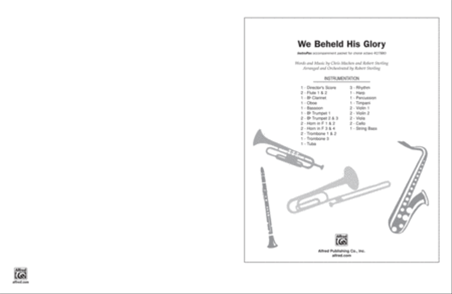 We Beheld His Glory Choir scores gallery preview page 1