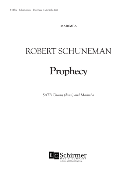 Prophecy (Downloadable Marimba Part)