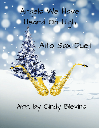 Book cover for Angels We Have Heard On High, Alto Sax Duet