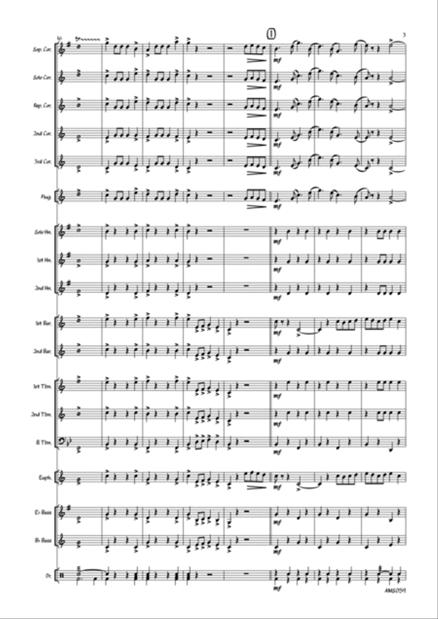 Royal Tournament - Brass Band March Brass Band scores gallery preview page 5